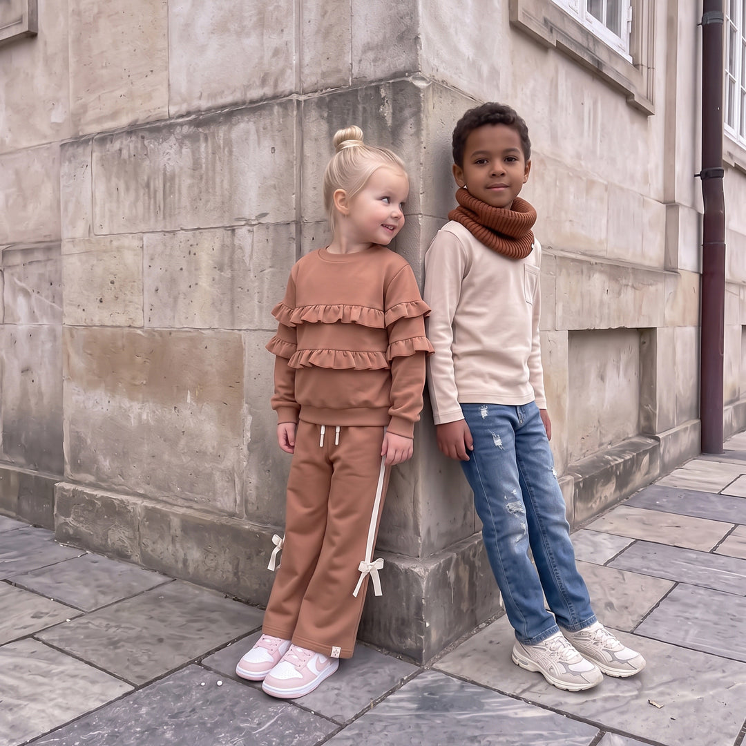Your Wishes French Knit Ruffle Sweater - Meisjestrui 2