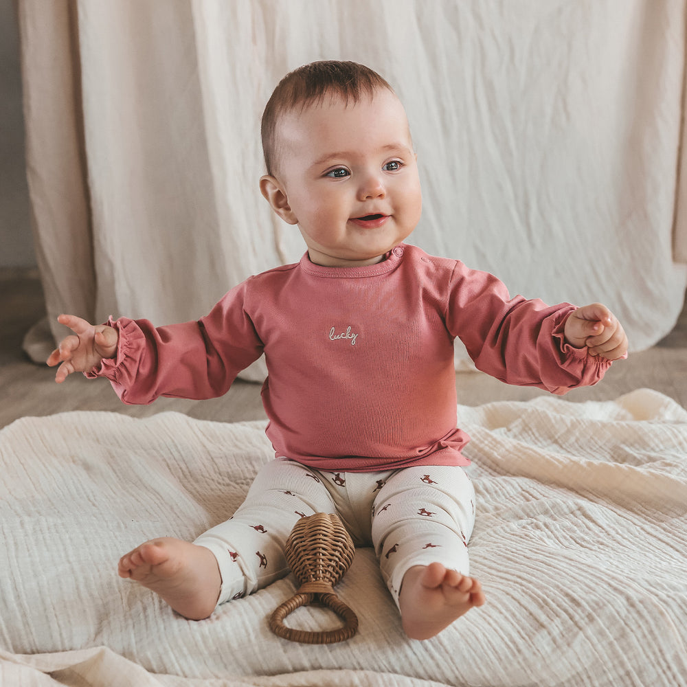 Your Wishes Lucky Romance Longsleeve - Newborn Shirt - Roze 2