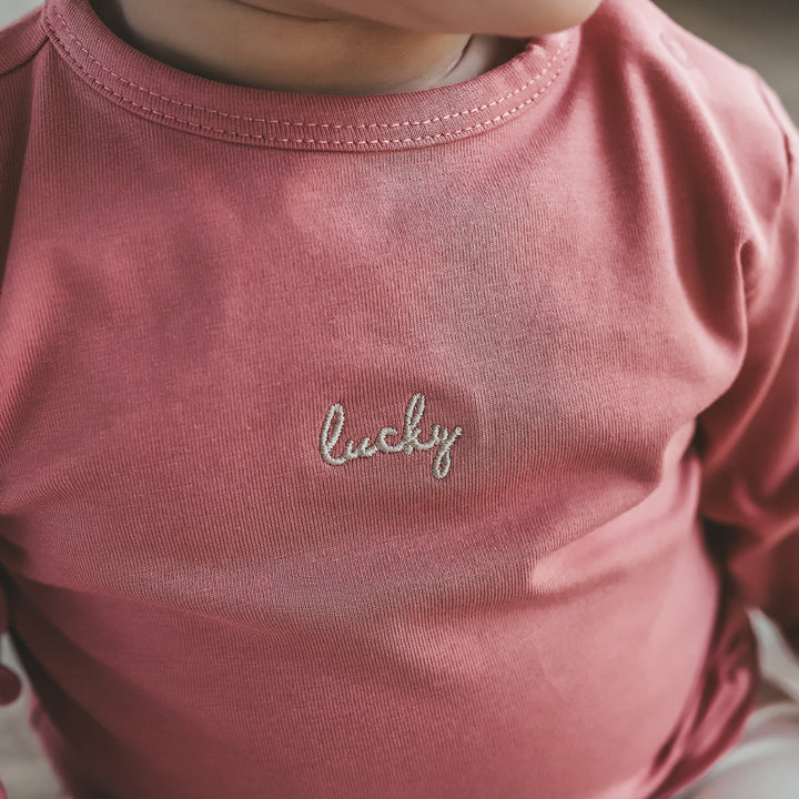 Your Wishes Lucky Romance Longsleeve - Newborn Shirt - Roze 3