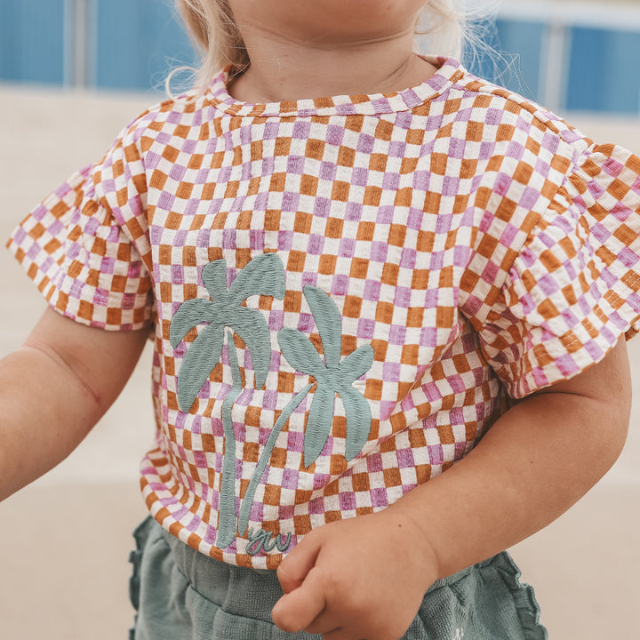 Your Wishes Mini Check Ruffle Shirt - Meisjes Top 3