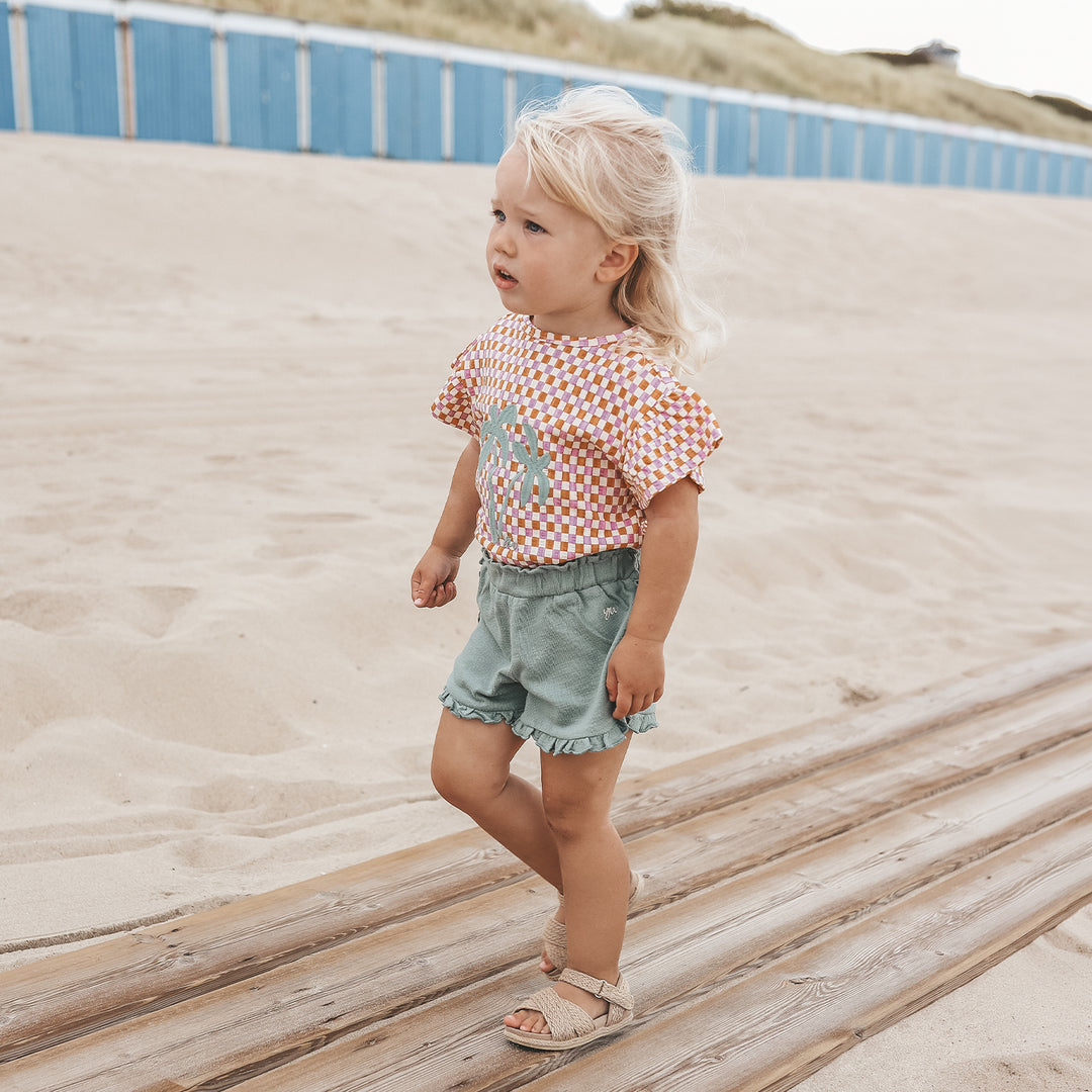Your Wishes Mini Check Ruffle Shirt - Meisjes Top 4