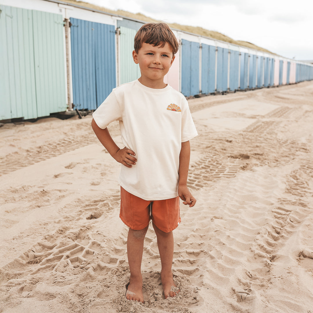 Your Wishes Ocean BLVD Oversized Tee - Jongens Shirt - Ecru 5