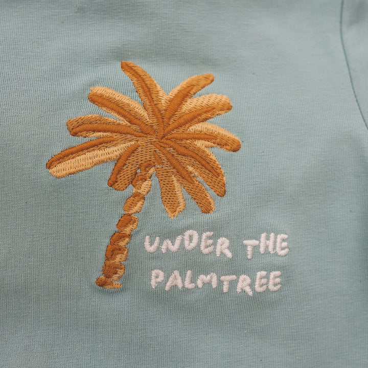 Your Wishes Palmtrees Oversized Tee - Jongens Shirt - Blauw 3