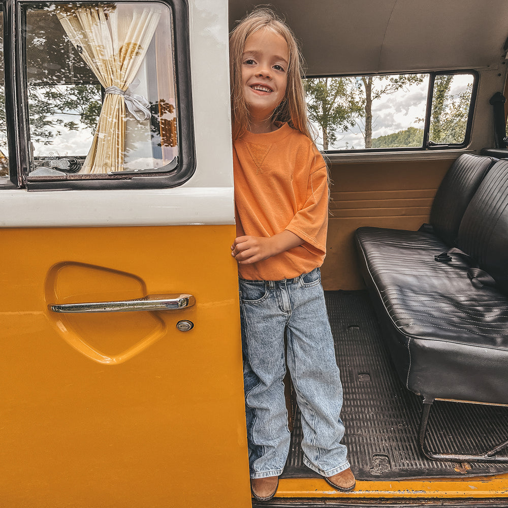 Your Wishes Panel Wide Leg Jeans - Meisjes Jeans - Blauw 2