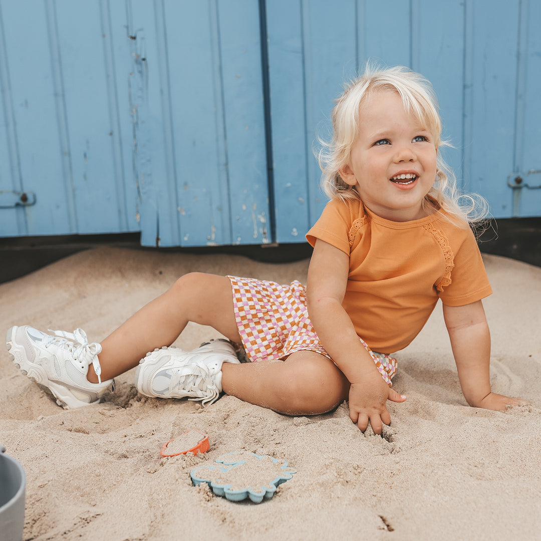 Your Wishes Single Jersey Raglan Shirt - Meisjes Top Oranje 2