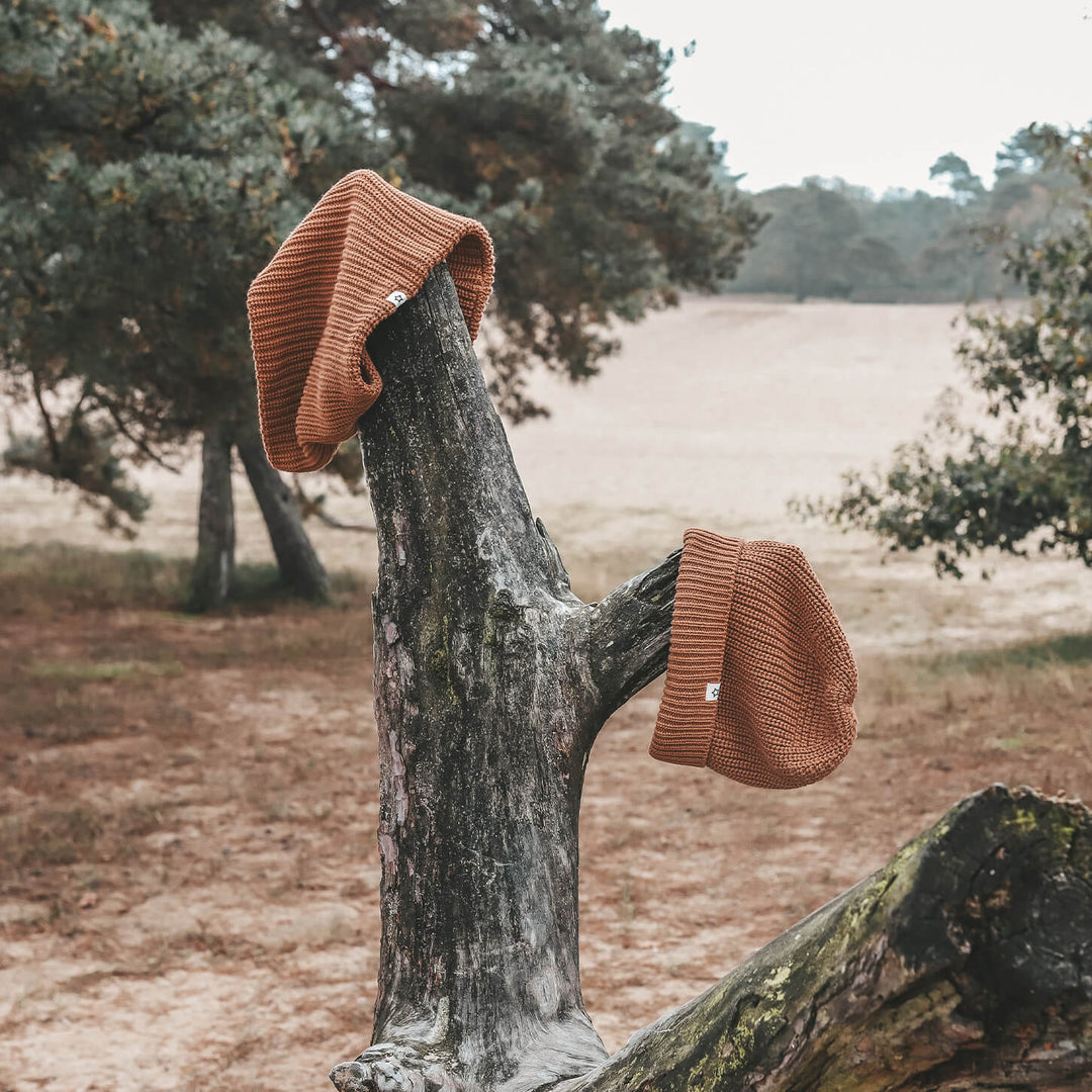 Your Wishes Solid Knitted Scarf Chipmunk - Kindersjaal 4