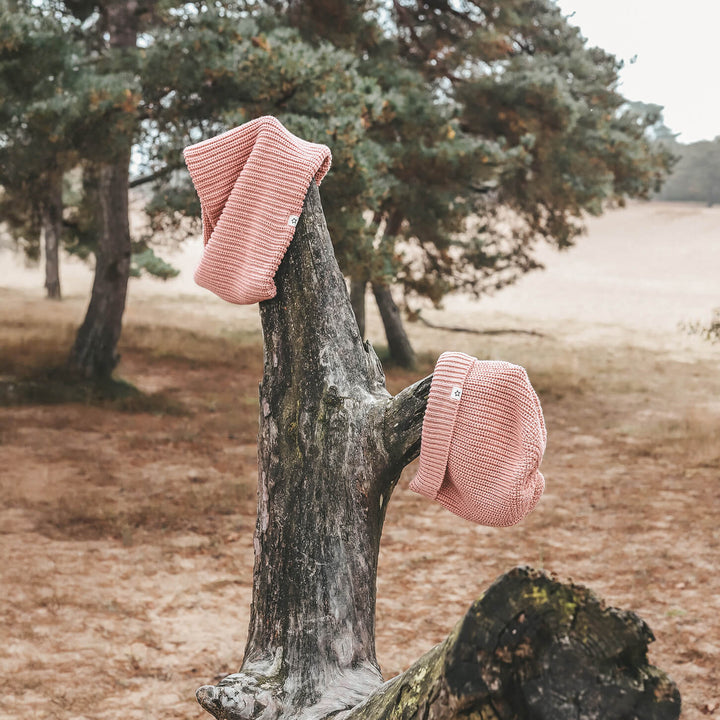 Your Wishes Solid Knitted Scarf Rose Dawn - Kindersjaal 3