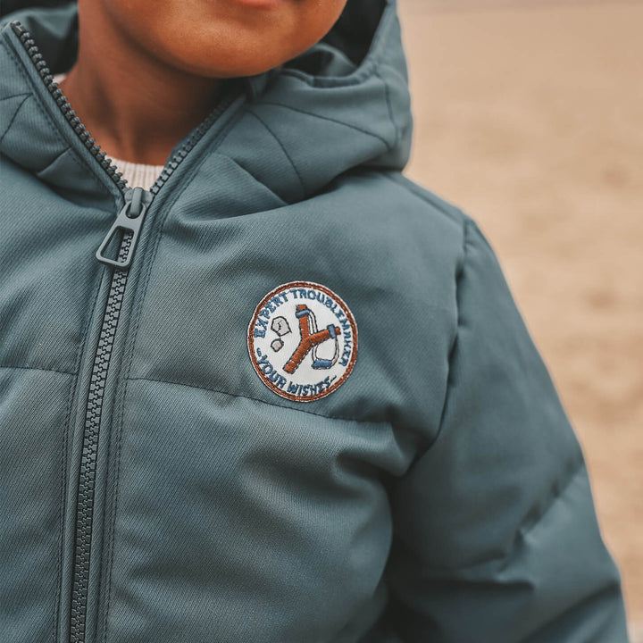 Your Wishes Solid Puffer Coat - Jongens Winterjas - Blauw 5