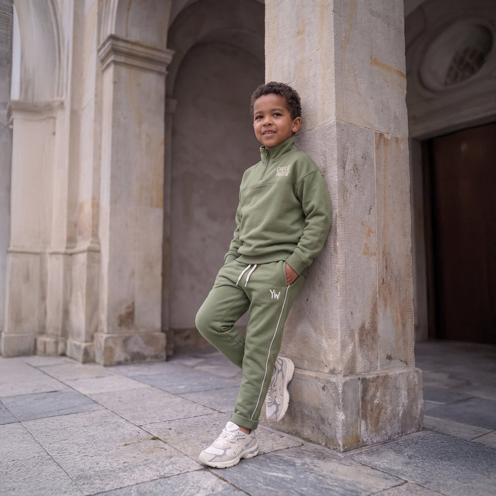 Your Wishes Solid Wide Jogger Olivine - Jongensbroek 2