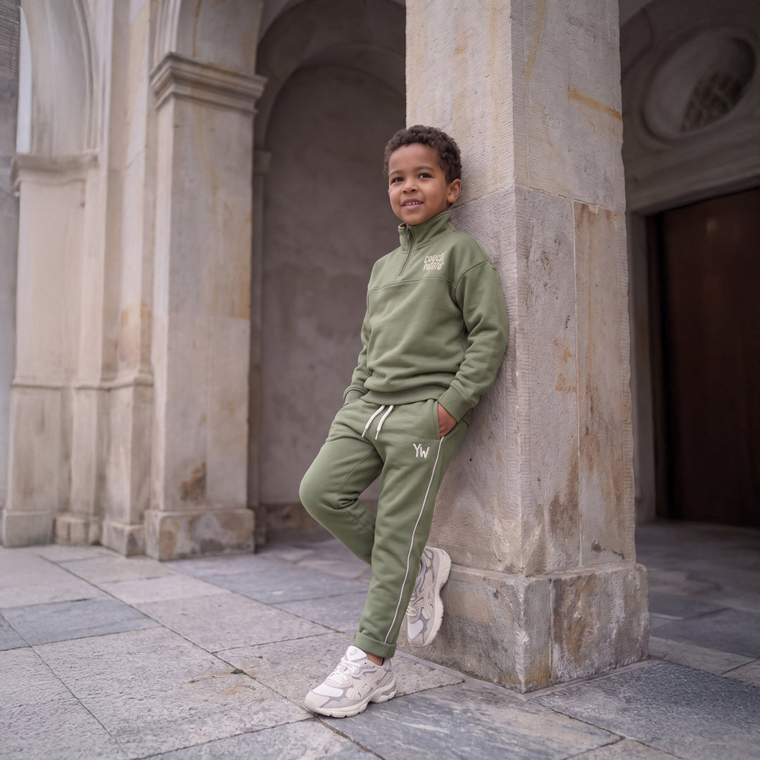 Your Wishes Solid Wide Jogger Olivine - Jongensbroek 2
