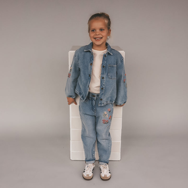 Your Wishes Stretch Denim Baggy Jeans - Meisjes Jeans Blauw 4