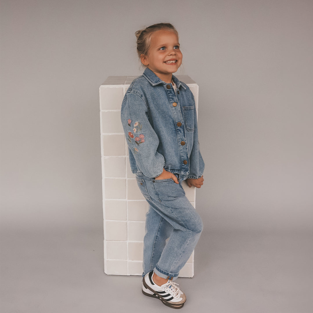 Your Wishes Stretch Denim Baggy Jeans - Meisjes Jeans Blauw 5