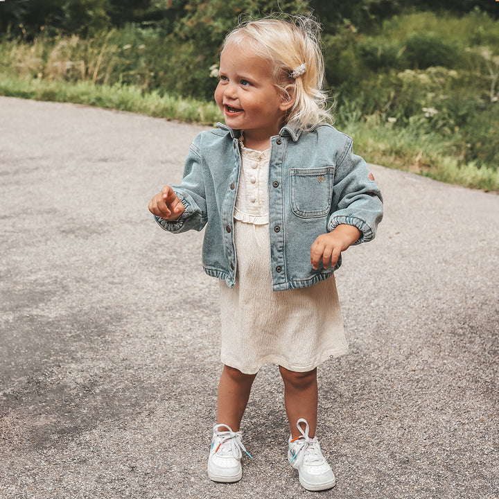 Your Wishes Stretch Denim Embroidery Jacket - Meisjes Jacket 2