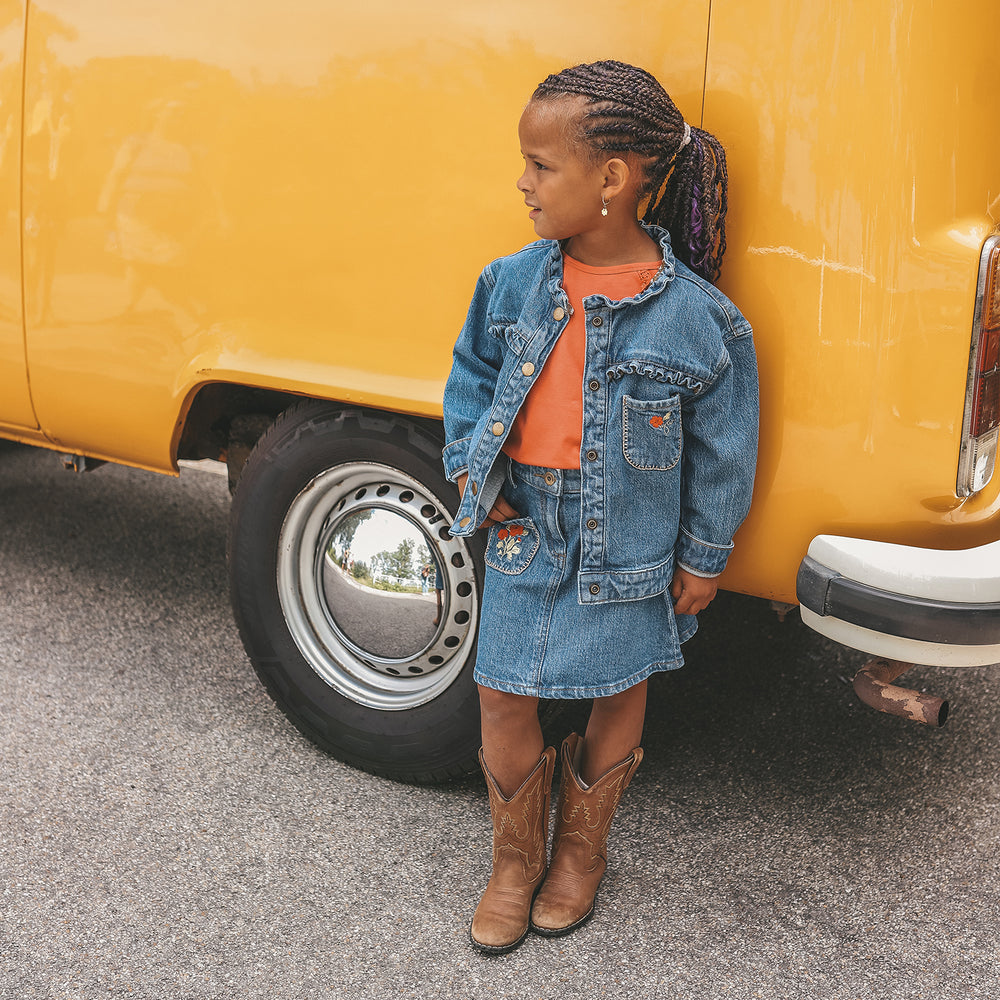 Your Wishes Stretch Denim Pocket Skirt - Meisjes Denim Rok 2