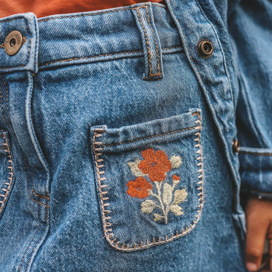 Your Wishes Stretch Denim Pocket Skirt - Meisjes Denim Rok 3