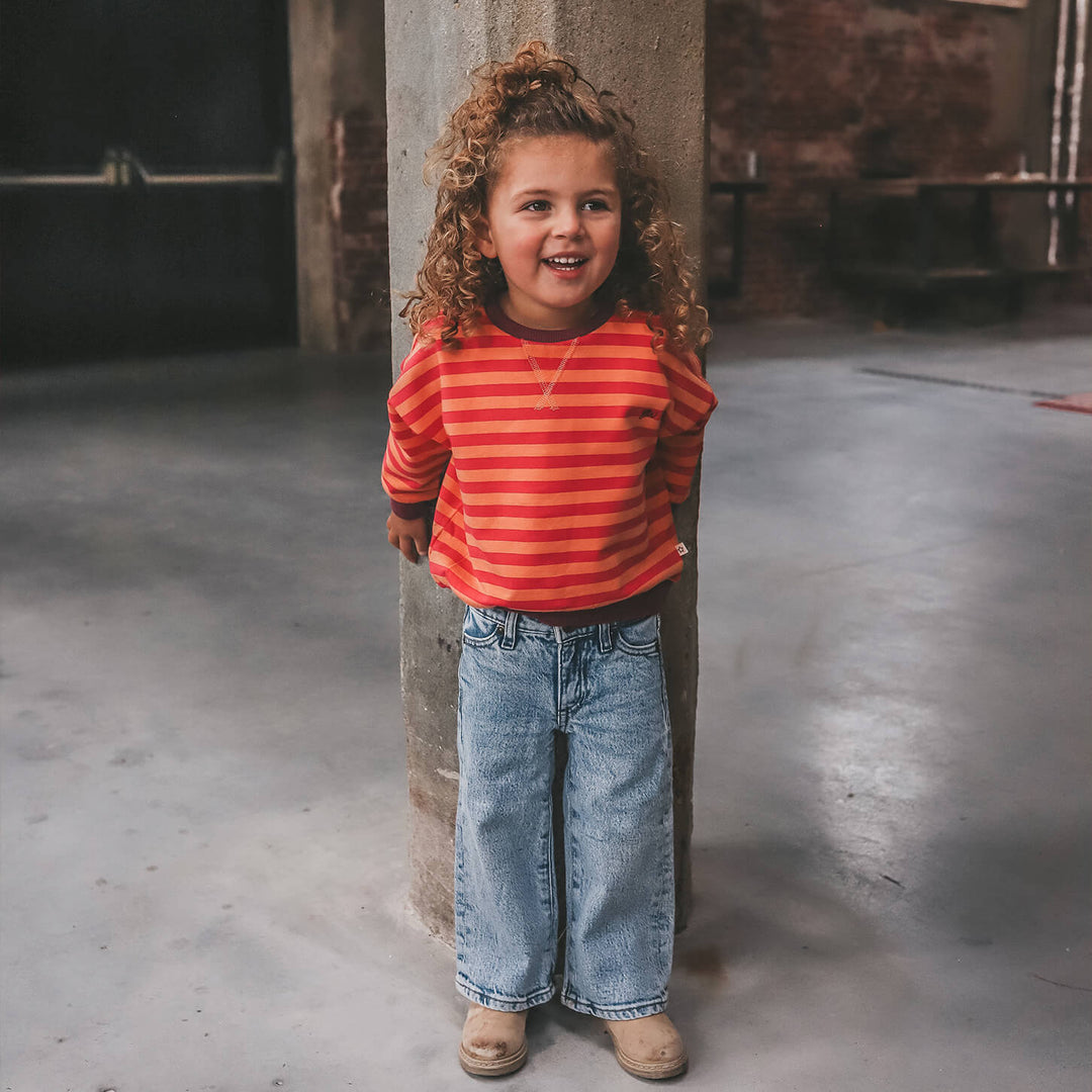 Your Wishes Stripe French Knit Sweater Beetroot Purple 4