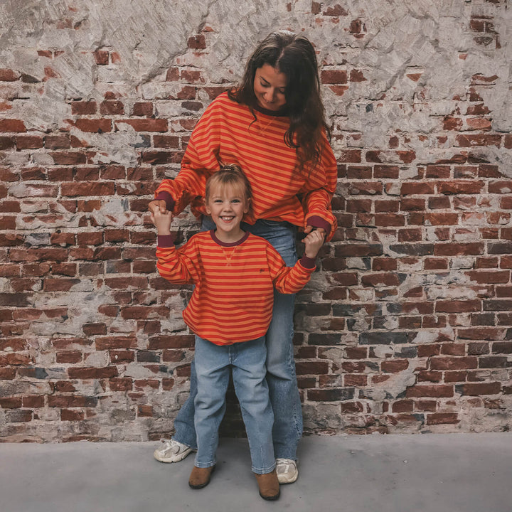 Your Wishes Stripe French Knit Sweater Beetroot Purple 5