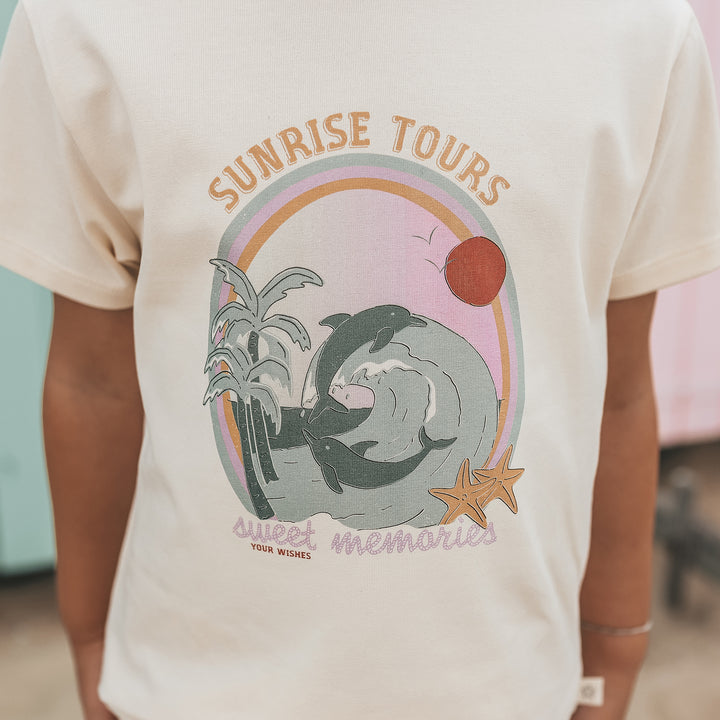 Your Wishes Sunrise Tours Shortsleeve - Meisjesshirt - Ecru 4