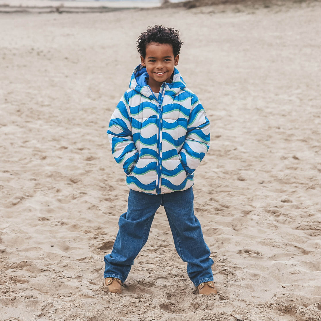 Your Wishes Sway Puffer Coat - Jongens Winterjas - Blauw 2