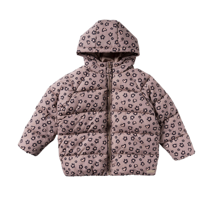 Your Wishes Sweet Leopard Puffer Coat - Meisjes Winterjas 1
