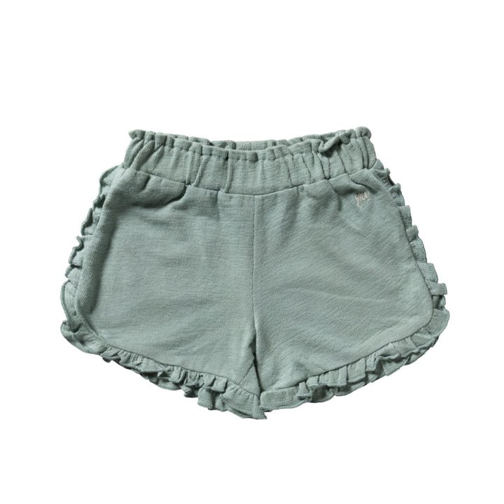 Your Wishes Textured Jersey Ruffle Shorts - Meisjes Short 1