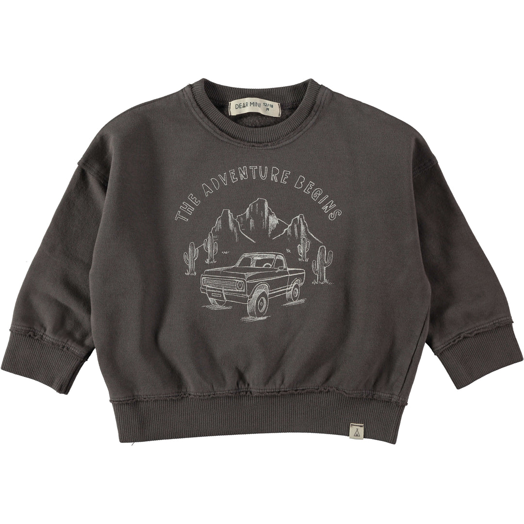Dear Mini Adventure Sweatshirt - Baby Trui - Sweater - Grijs1