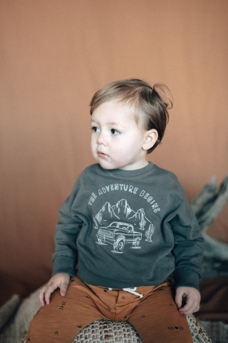 Dear Mini Adventure Sweatshirt - Baby Trui - Sweater - Grijs3