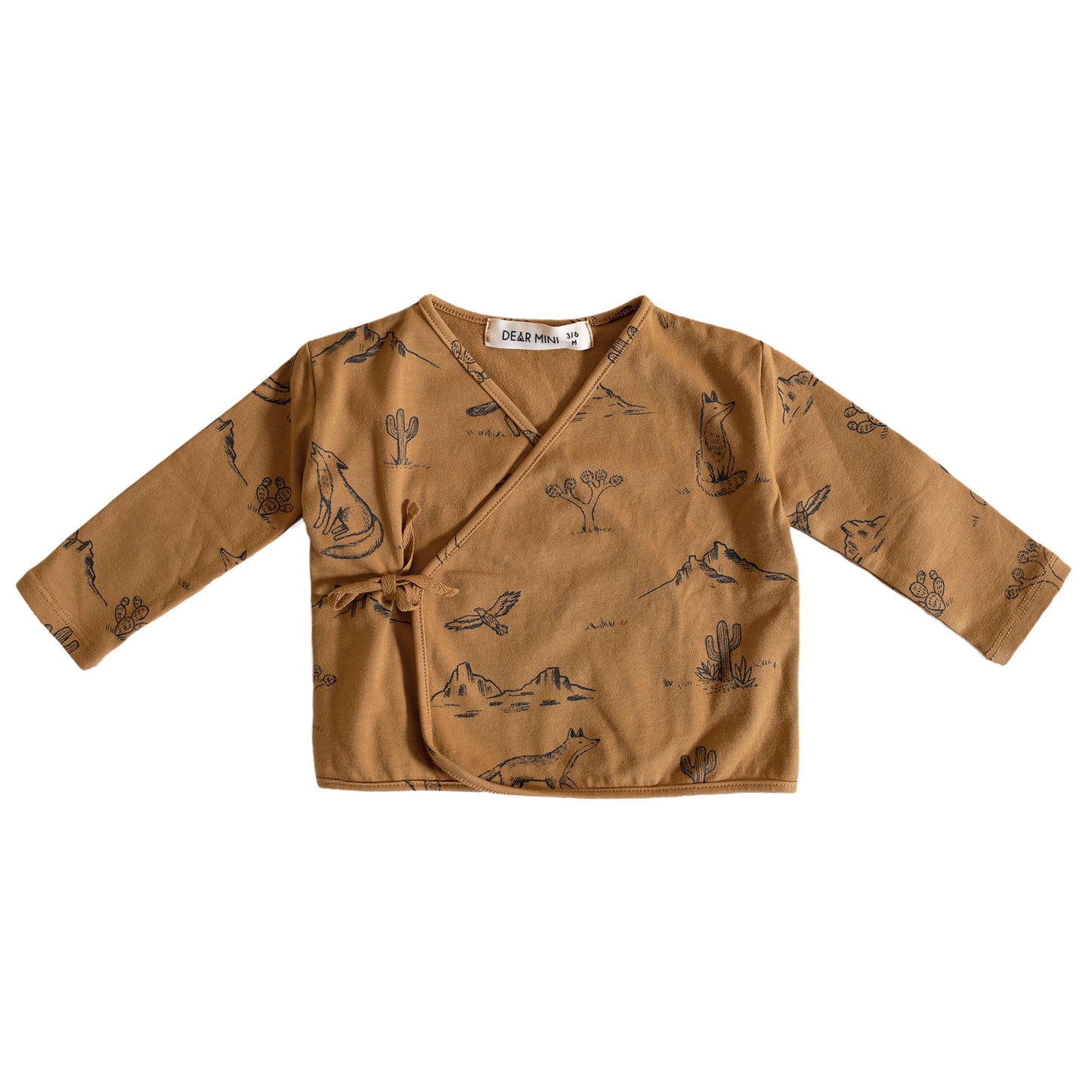 Dear Mini Kimono Arizona Ocher - Newborn Shirt - Bruin1