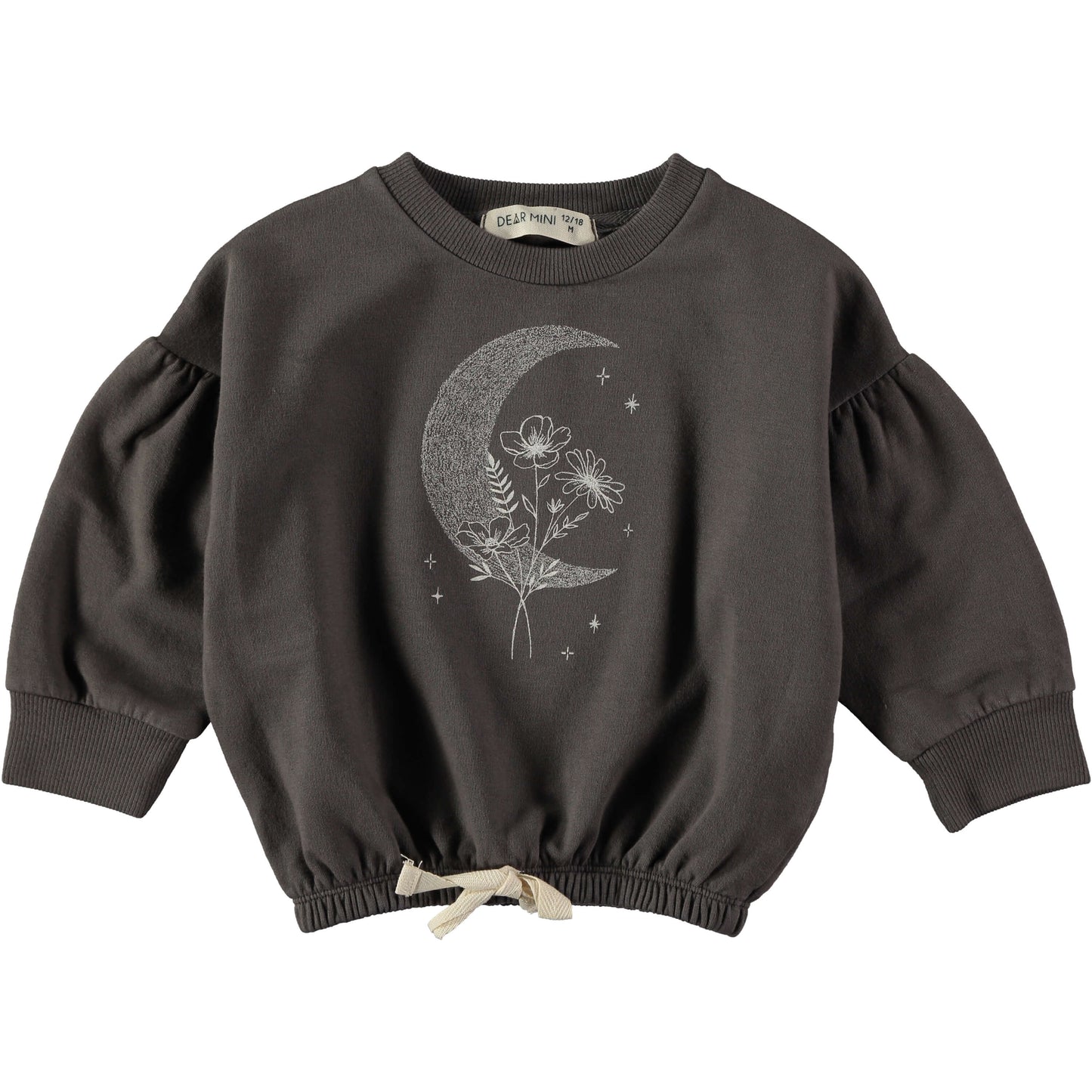 Dear Mini Moon Sweatshirt Anthracite - Sweater - Grijs1