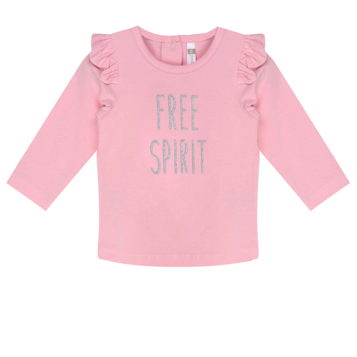 Ducky Beau Longsleeve Candy Pink - Baby Shirtje - Roze1