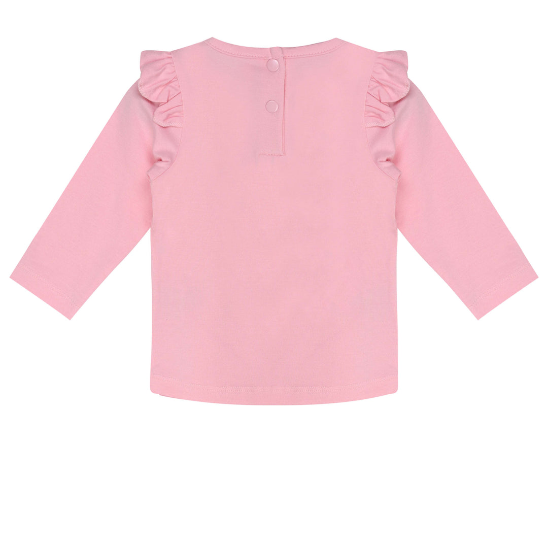 Ducky Beau Longsleeve Candy Pink - Baby Shirtje - Roze2