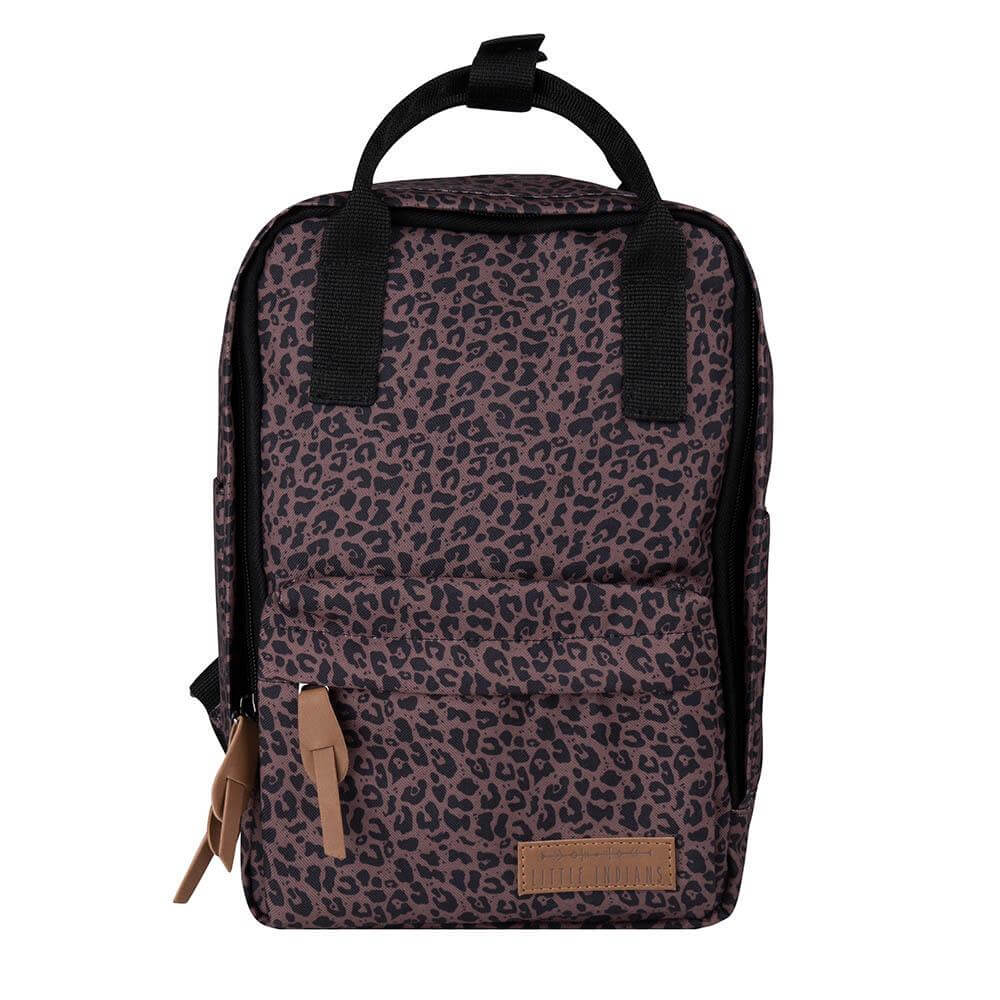 Little Indians Backpack Leopard Brown - Kindertas - Bruin1