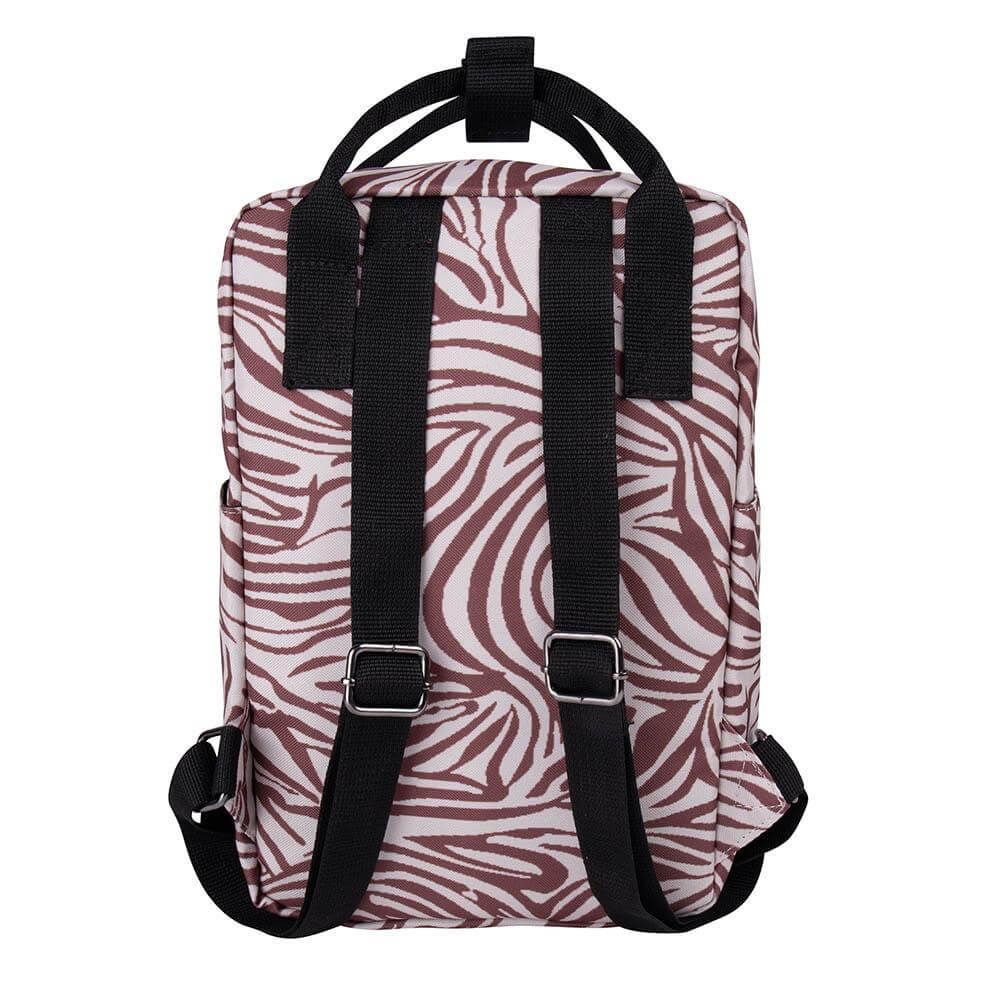 Little Indians Backpack Zebra Brown - Kindertas - Bruin2