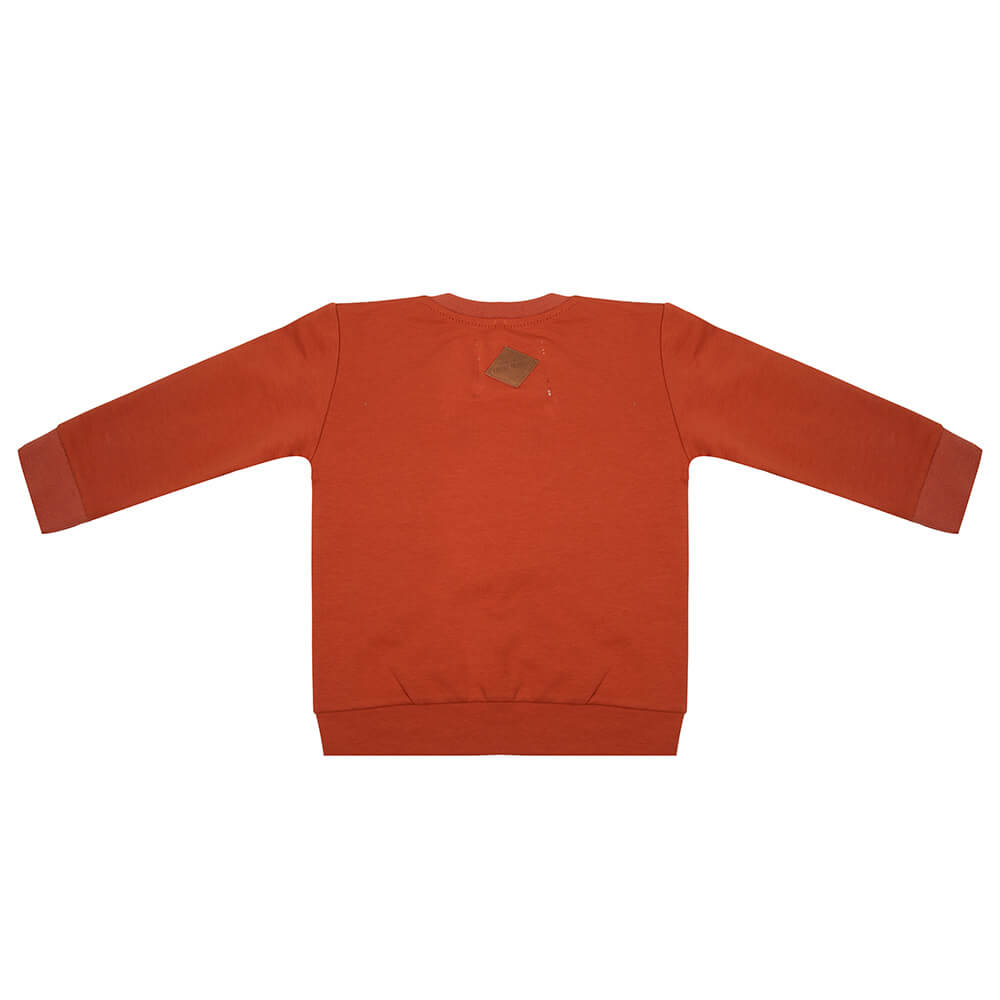 Little Indians Boho Sweater Picante - Kinder Trui - Rood2