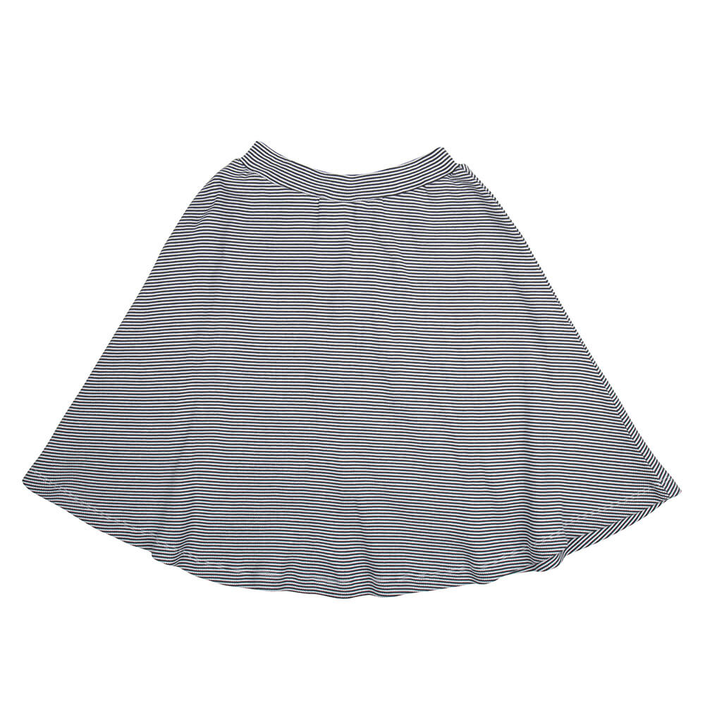 Little Indians Maxi Skirt Small Stripe Rib - Rok - Grijs2