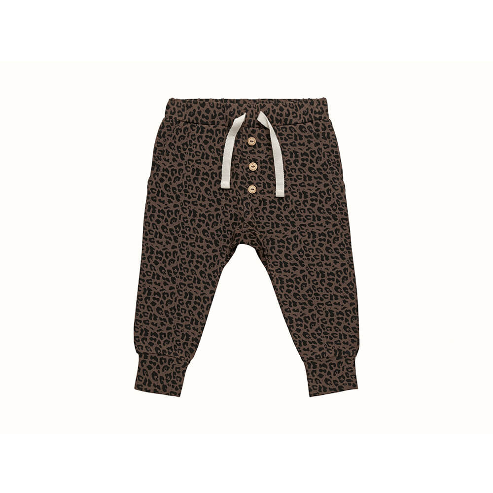 Little Indians Pants Leopard - Kinder Broek - Bruin1