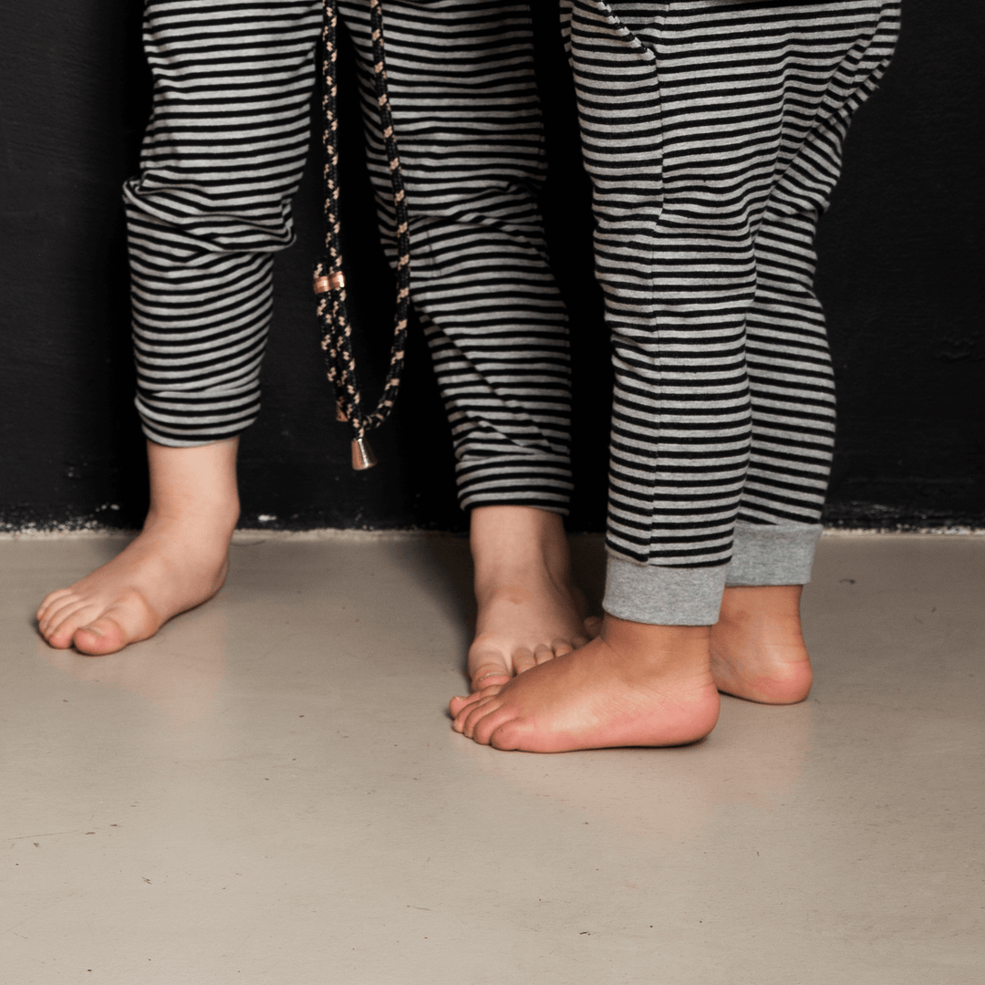 Little Indians Pants Striped - Kinder Broek - Grijs3