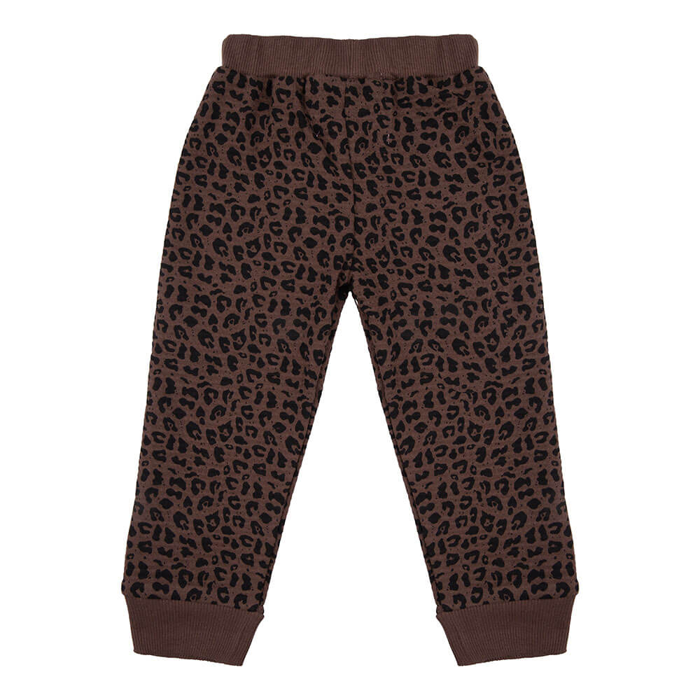Little Indians Pyjama Waffle Leopard - Pyjama - Bruin5
