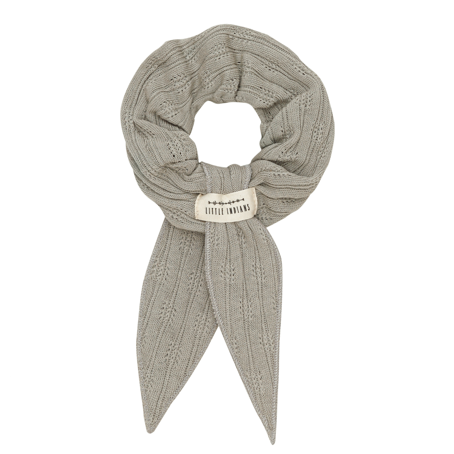 Little Indians Scrunchie Scarf Simply Taupe Scrunchie Grijs1