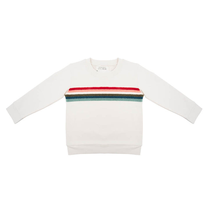 Little Indians Sweater Colourfull Rainbow - Sweater - Ecru1
