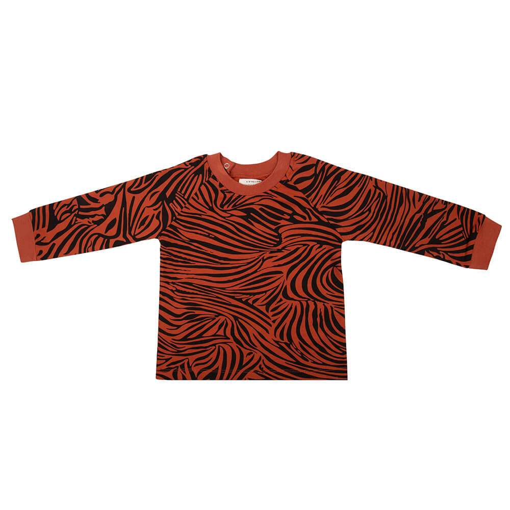 Little Indians Sweater Zebra Picante - Sweatshirt - Rood1