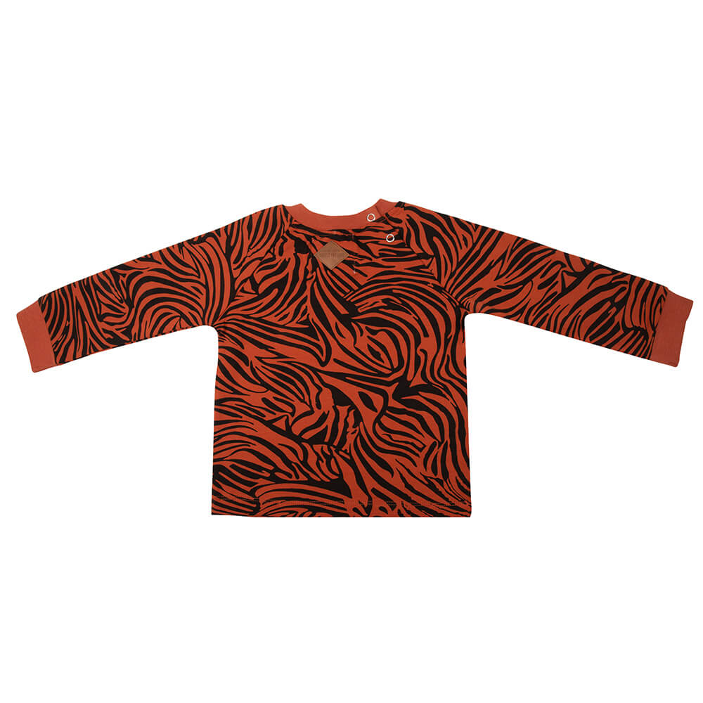 Little Indians Sweater Zebra Picante - Sweatshirt - Rood2