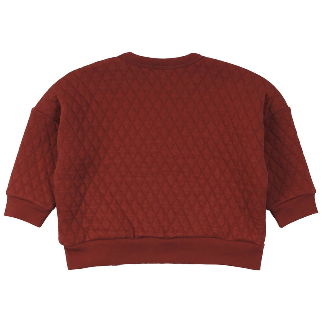 Müsli Acorn Quilt Sweatshirt - Baby Trui - Sweater - Bruin2