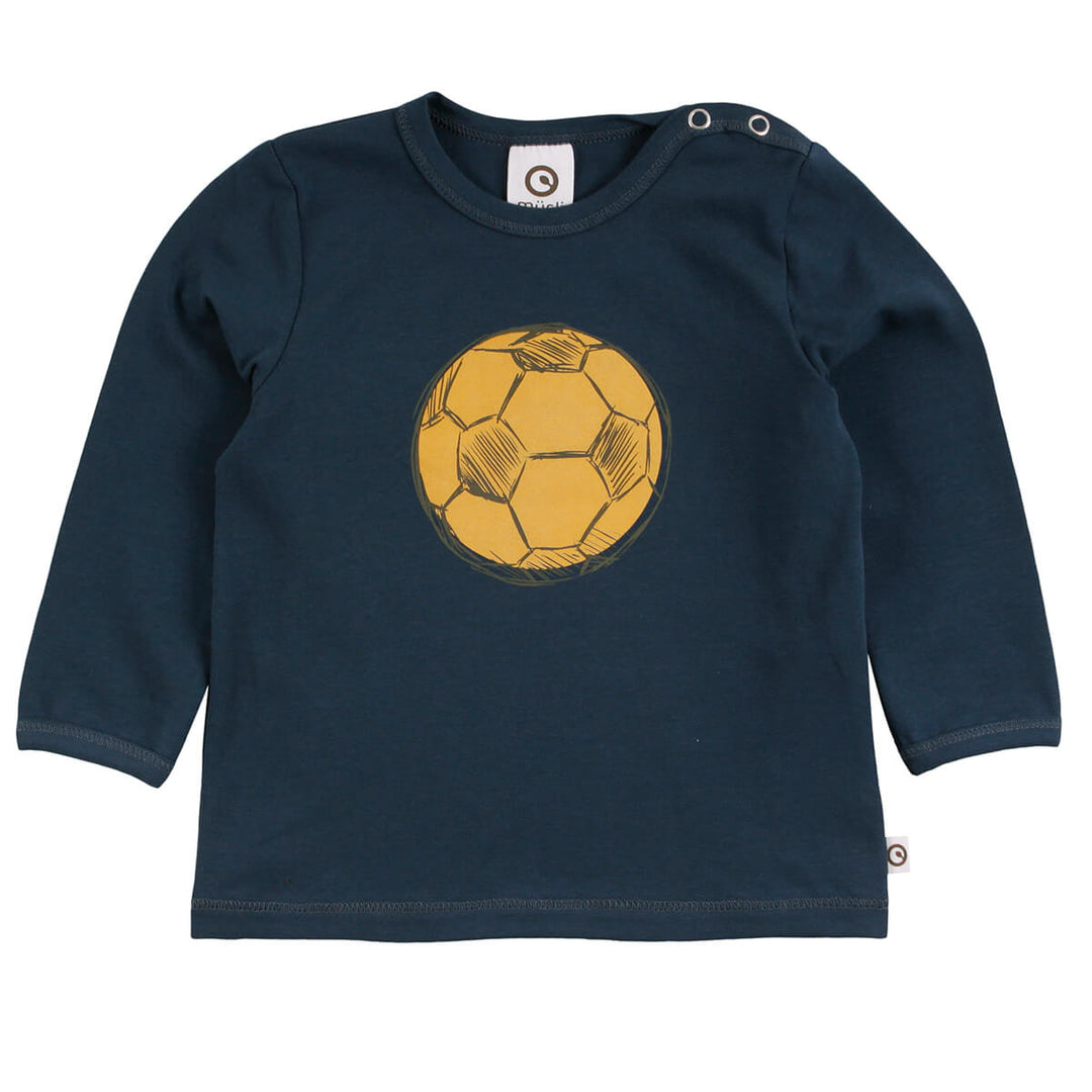 Müsli Ball Print Longsleeve - Baby Shirt - Blauw1