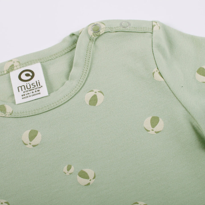 Müsli Beachball Short Sleeve Top - Baby Shirt - Groen3