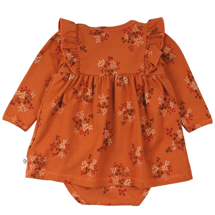 Müsli Bloom Flora Dress Body - Baby Jurkje - Oranje4