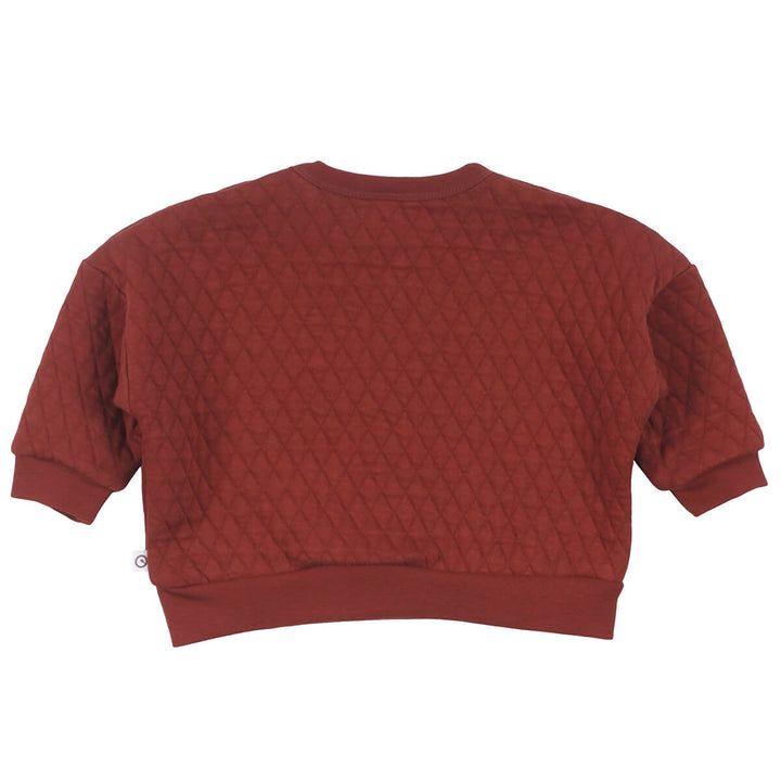 Müsli Fox Quilt Sweatshirt - Baby Sweater - Rood2