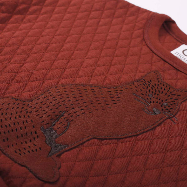 Müsli Fox Quilt Sweatshirt - Baby Sweater - Rood3