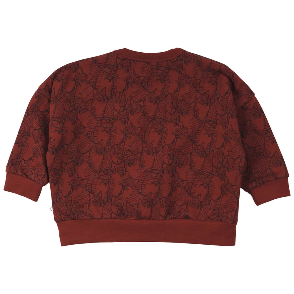 Müsli Fox Sweater - Baby Sweater - Rood2