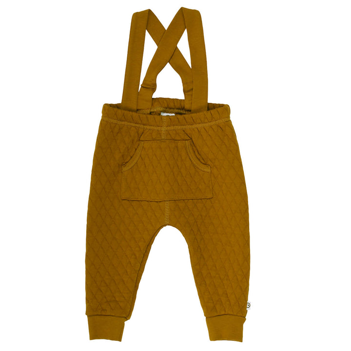 Müsli Quilt Suspender Pants - Tuin broekje - Groen1